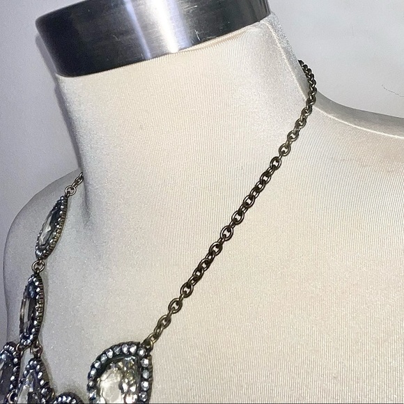 HTF J.Crew Cascading Crystal Statement Necklace - Picture 9 of 15